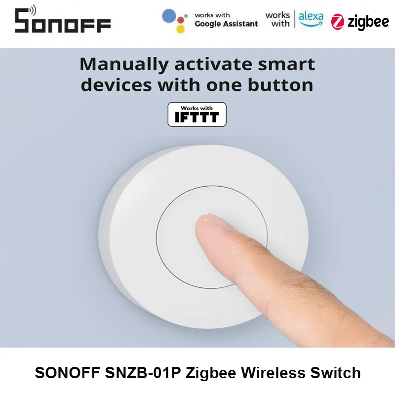 Sonoff - SONOFF Zigbee 3.0 SNZB-01P Saklar Nirkabel