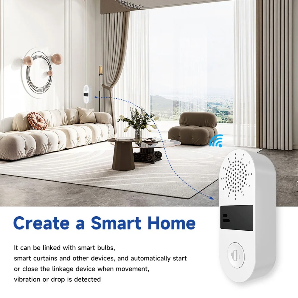 Sensor Getaran WiFi Tuya - Ala - Home Assistant Tuya ulasan dan harga