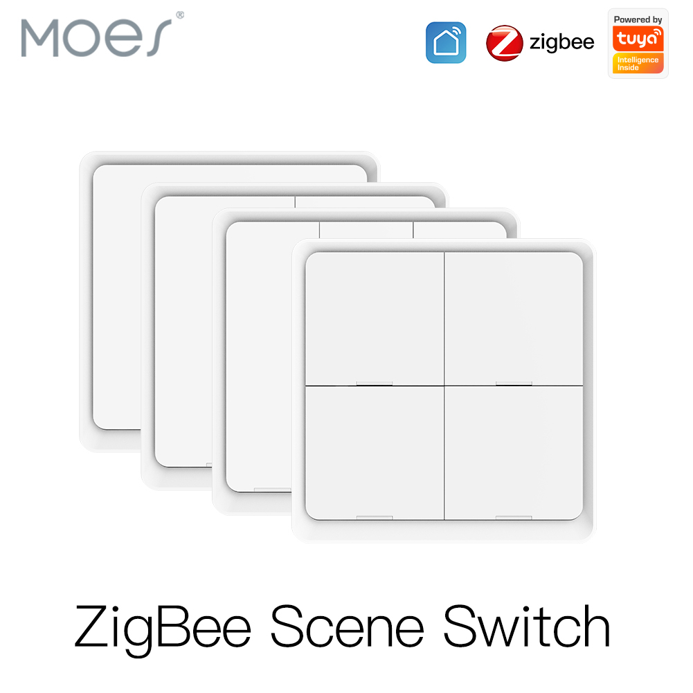 MOES 4 Gang Tuya ZigBee Nirkab - Sonoff Basic ulasan dan harga